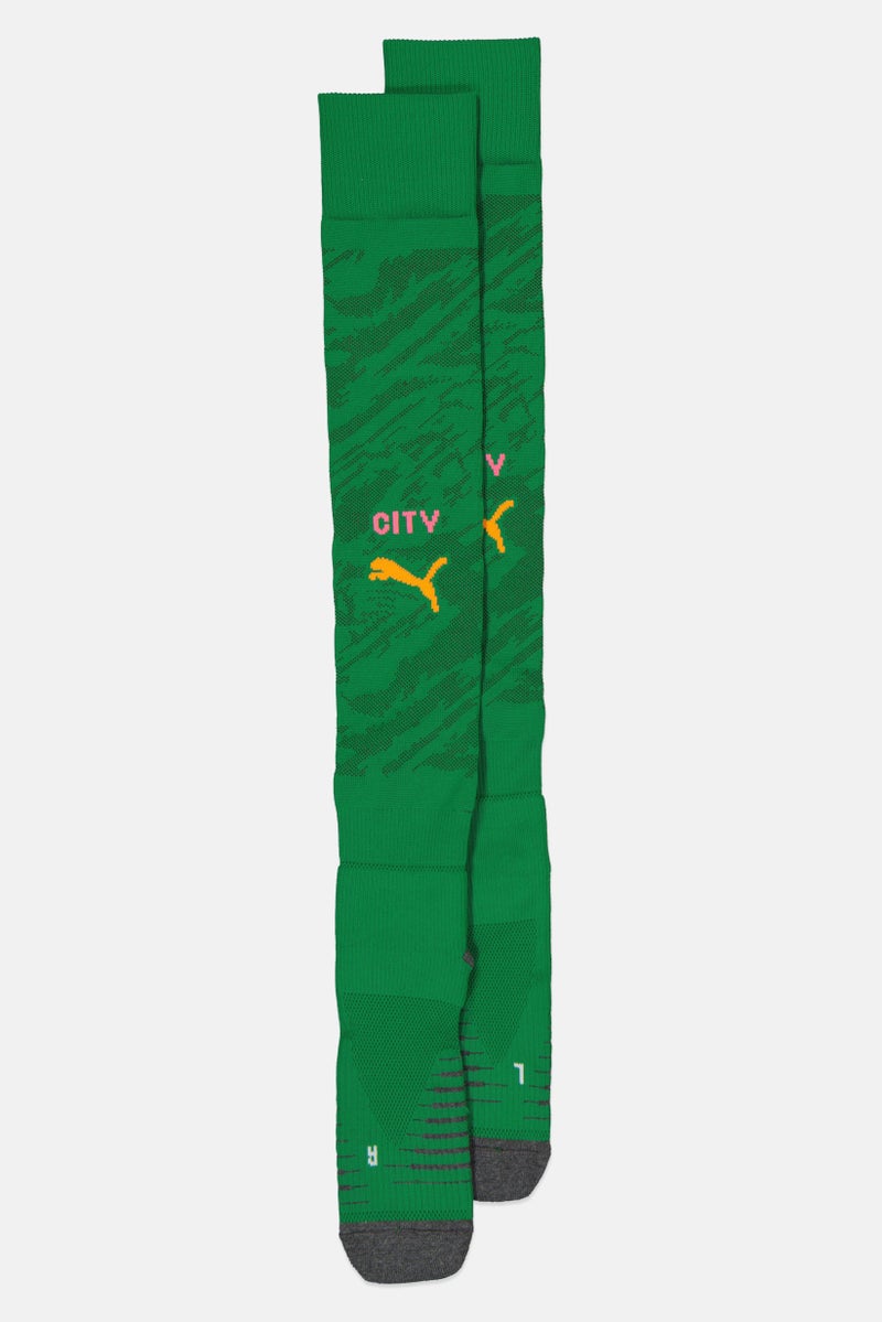 PUMA Men Manchester City Football Sock, Green - Image 1