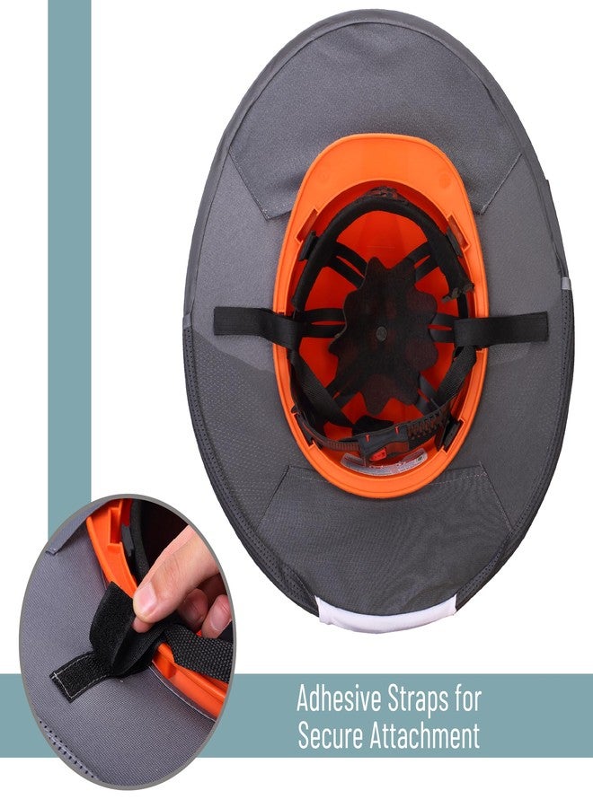 UNCO- Hard Hat Sun Shield, Full & Standard Brim Mesh Sunshade High Visibility Reflective, - Image 5