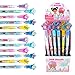 TINYMILLS 24 Pcs Rainbow Mermaids Multi Point Pencils Stackable Stacking Pencils with Eraser for African American Girl Birthday Party Favor Goodie Bag Stuffers Carnival Prizes Classroom Rewards - Image 3