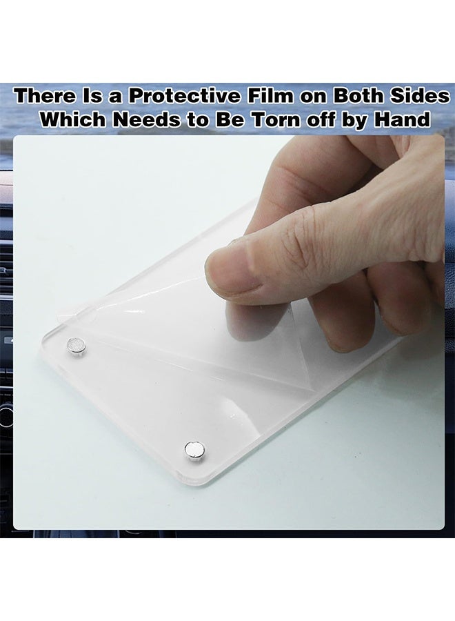 2 Pack Clear Acrylic Car Sun Visor Photo Frame, Magnetic Closure Personalized Picture Holder Clip, Universal Auto Interior Decor Accessories for Family Photos - Image 5