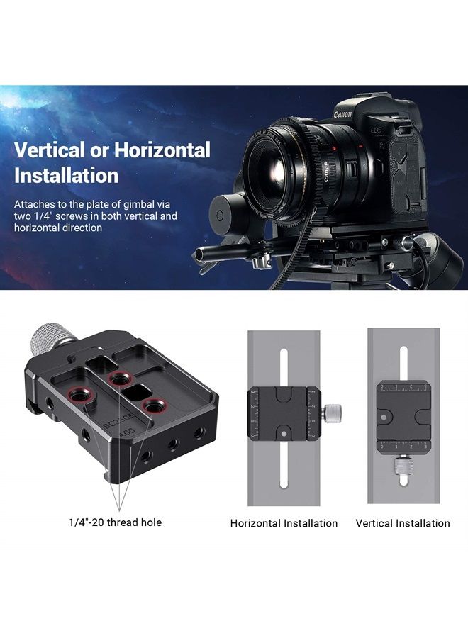 SmallRig DSLR and Mirrorless Quick Release Clamp for Arca-Type Standard for DJI Ronin S/SC, for ZHIYUN Crane Series Weebill S Gimbal - DBC2506 - Image 5