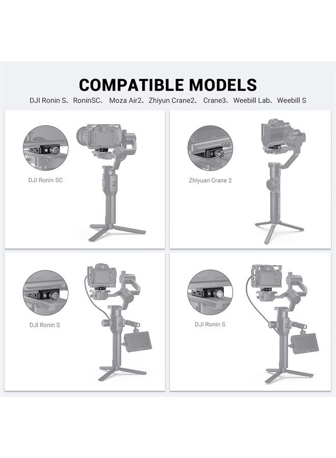 SmallRig DSLR and Mirrorless Quick Release Clamp for Arca-Type Standard for DJI Ronin S/SC, for ZHIYUN Crane Series Weebill S Gimbal - DBC2506 - Image 4