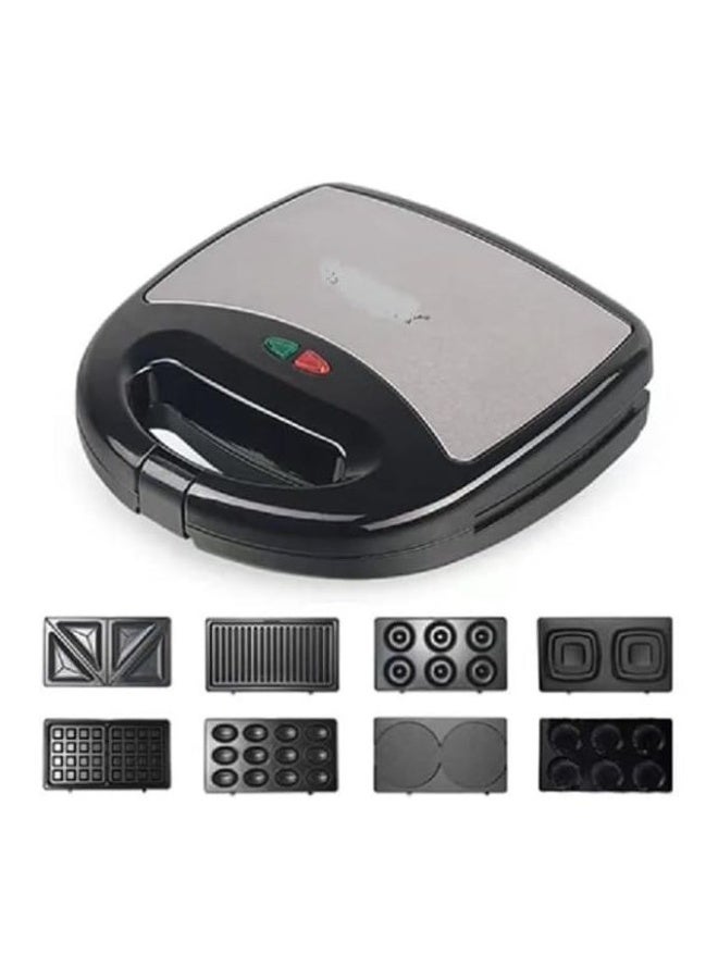 JAMAKY Italy Jamaky Sandwich Maker 1500W Non-Stick Coating, Buckle Easy to Use and Clean Versatile for Waffle, Sandwich, Donut, Walnut- - Image 3
