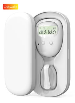 Osowake Wireless Bed Wetting Alarm, Bedwetting Alarm w Charging Box, 65ft Range, Temperature/Humidity Display, 80db Sound & Vibration- Potty Training, Pee Alarm for Kids Boys, Girls, Elderly  - Image 1