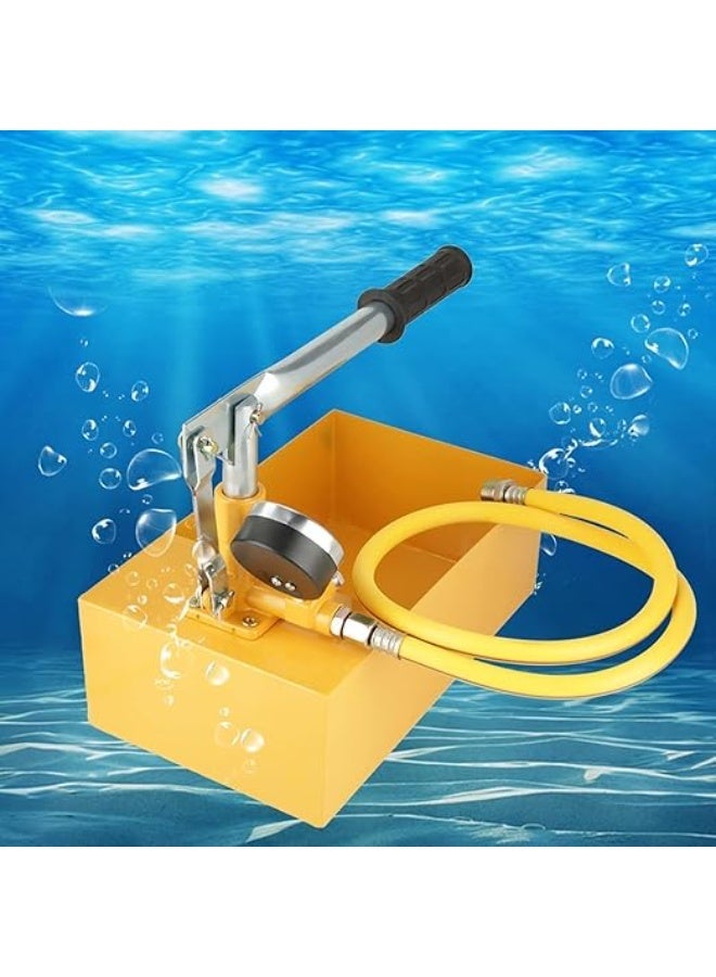 DL Hydraulic Pressure Test Pump, 2.5Mpa 25KG Manual Hydraulic Water Pressure Test Pump, Pipeline Tester Tool for a Variety of Pressure Vessels, Pipes, Valves and Other Pressure Test, 13ml / Time - Image 1