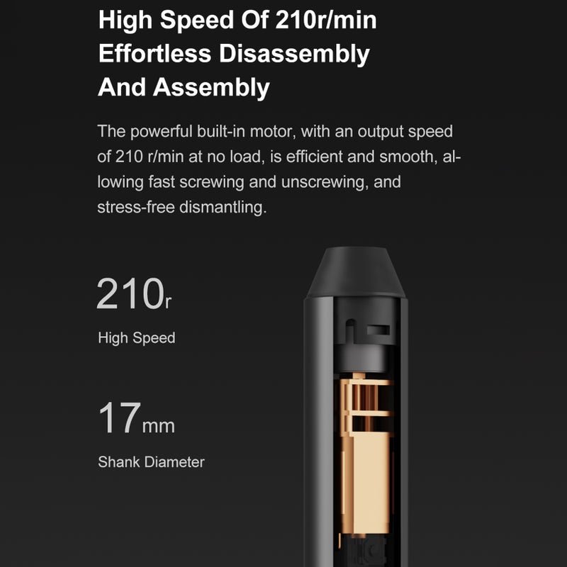 ATuMan E1 Electric Screwdriver Set Portable Screwdriver with 25 S2 Steel Magnetic Bits Rechargeable Repairing Tool Kit with Storage Case - Image 2