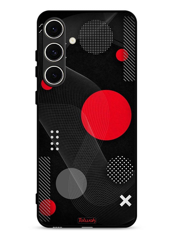 Tolwak Samsung Galaxy A36 5G Protective Case Cover Round And Cross Shape Pattern - Image 1