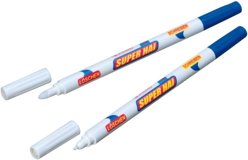 Herlitz Super Shark Ink Eraser, 1 mm Line Width, Pack of 2 - Image 2