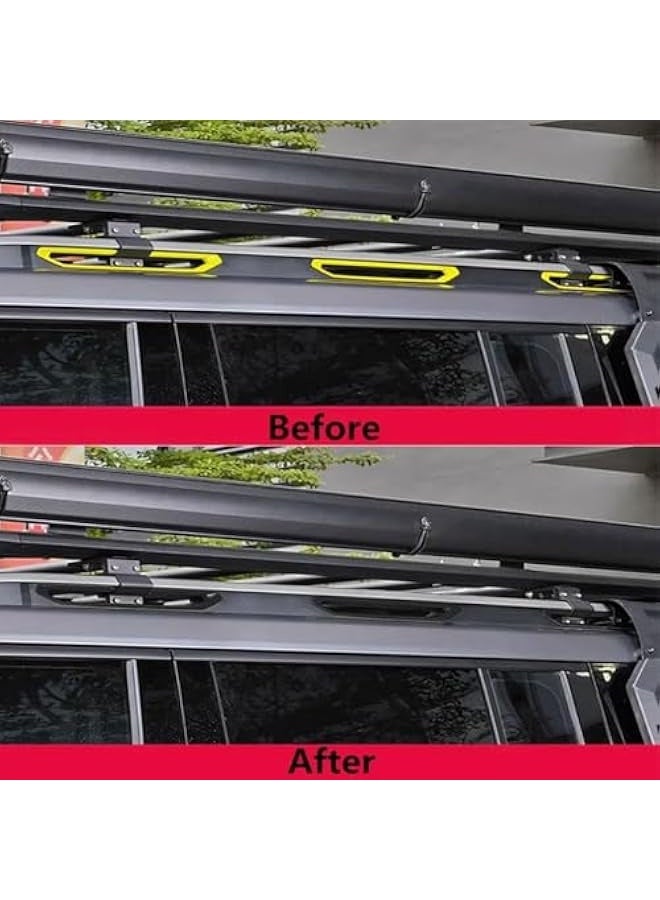 Topleo Matte Black Roof Rack, Wheel Covers, Bumper Hooks Compatible with Jetour T2 2023-2025 Models [36 decorative pcs]  - Image 5