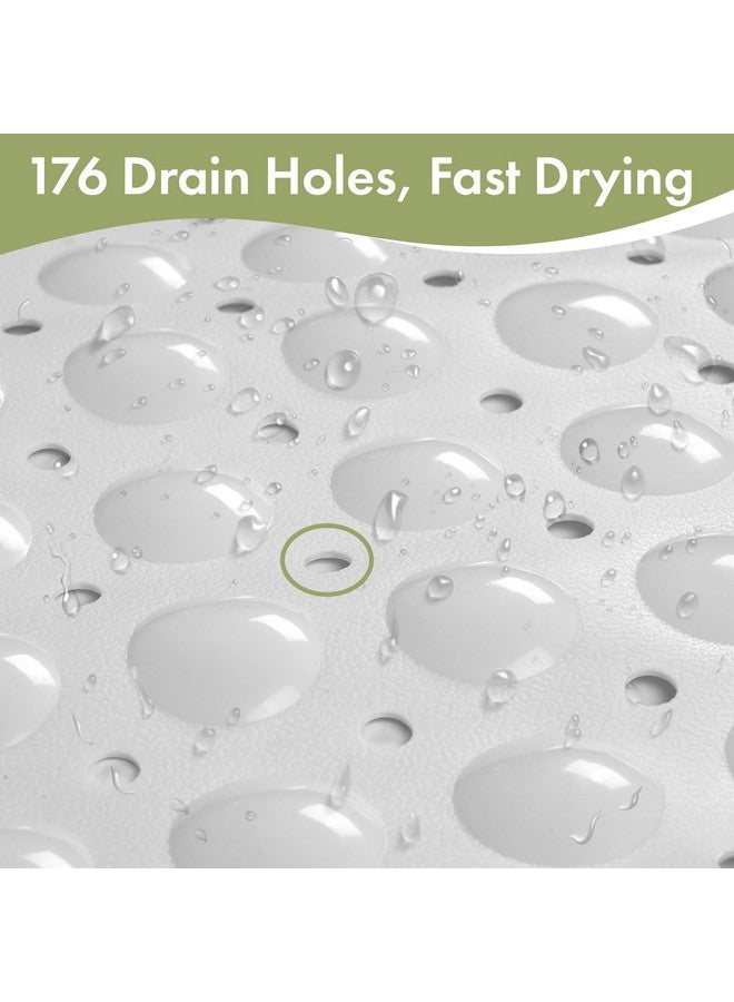 AmazerBath Shower Mat Non Slip 40 x 16 Inches, Shower Stall Mats with Suction Cups and Drain Holes, Non Slip Bath Mat for Tub for Elderly & Kids, White - Image 5