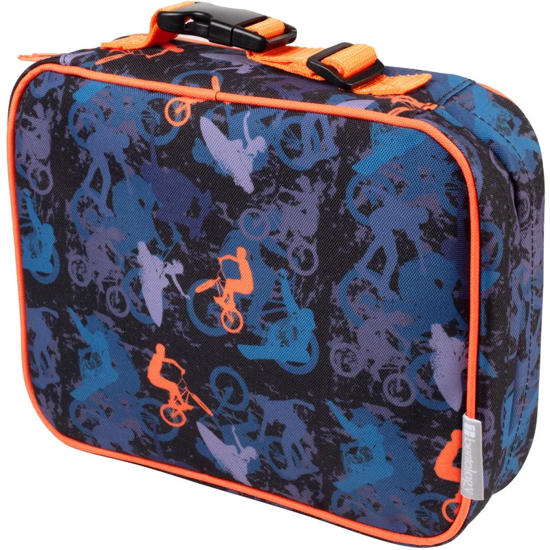Bentology Lunch Box for Boys Kids Insulated Durable Lunchbox Tote Bag Fits Bento Boxes Containers Jars  Water Bottles Reusable School Lunch Sleeve Keeps Food Hotter or Colder Longer Sports