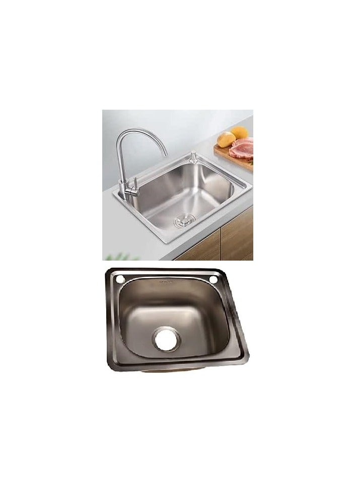 Shams 2-eye kitchen sink, size 46.5/56.5 cm - Image 1