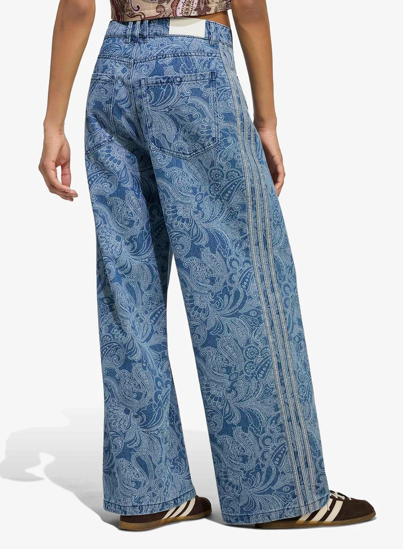 Adidas Originals Liberty London Firebird Mid Rise Denim Pants
