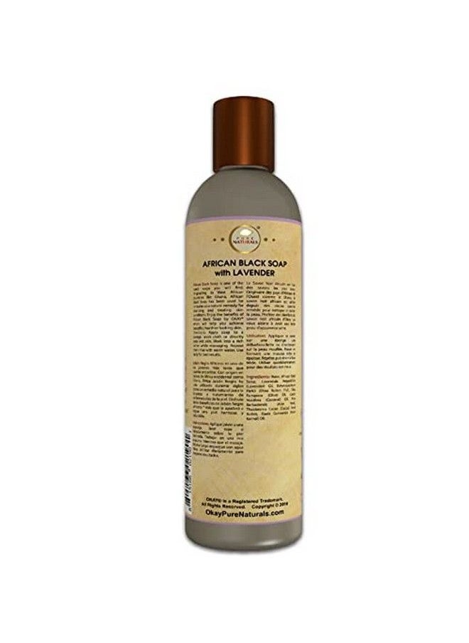 OKAY African Black Soap Liquid Silver Lavender 8 Fl Oz  - Image 4
