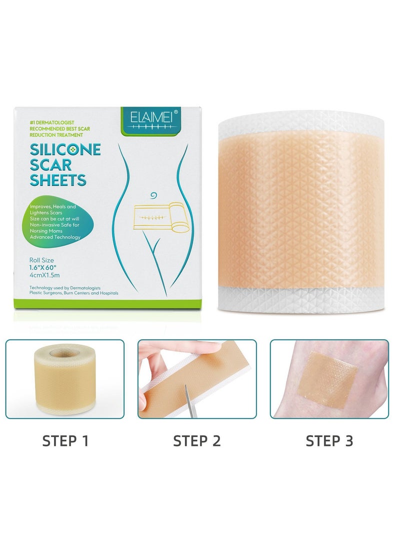 Elaimei Scar Roll Sticker Self-Adhesive Scar Removal Sticker 4CM*1.5M - Image 4