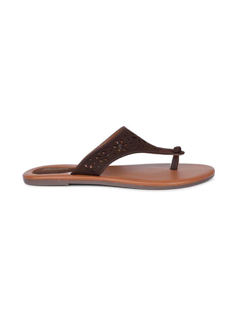 Bata Women's Slip-on Sandal - Brown (4 UK) (5714378) - Image 3