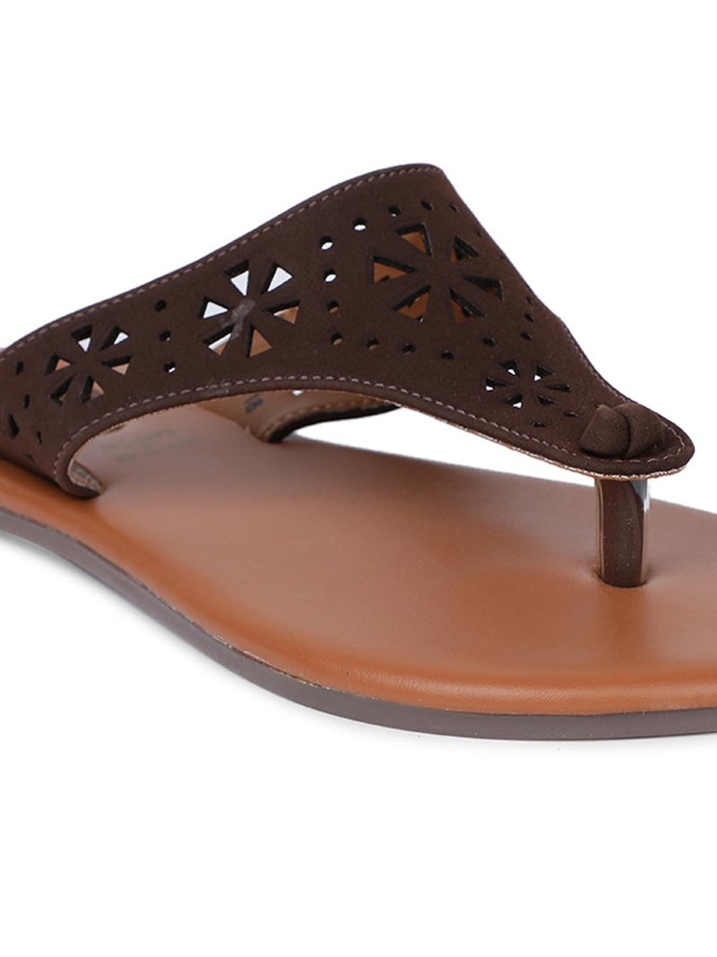 Bata Women's Slip-on Sandal - Brown (4 UK) (5714378) - Image 5