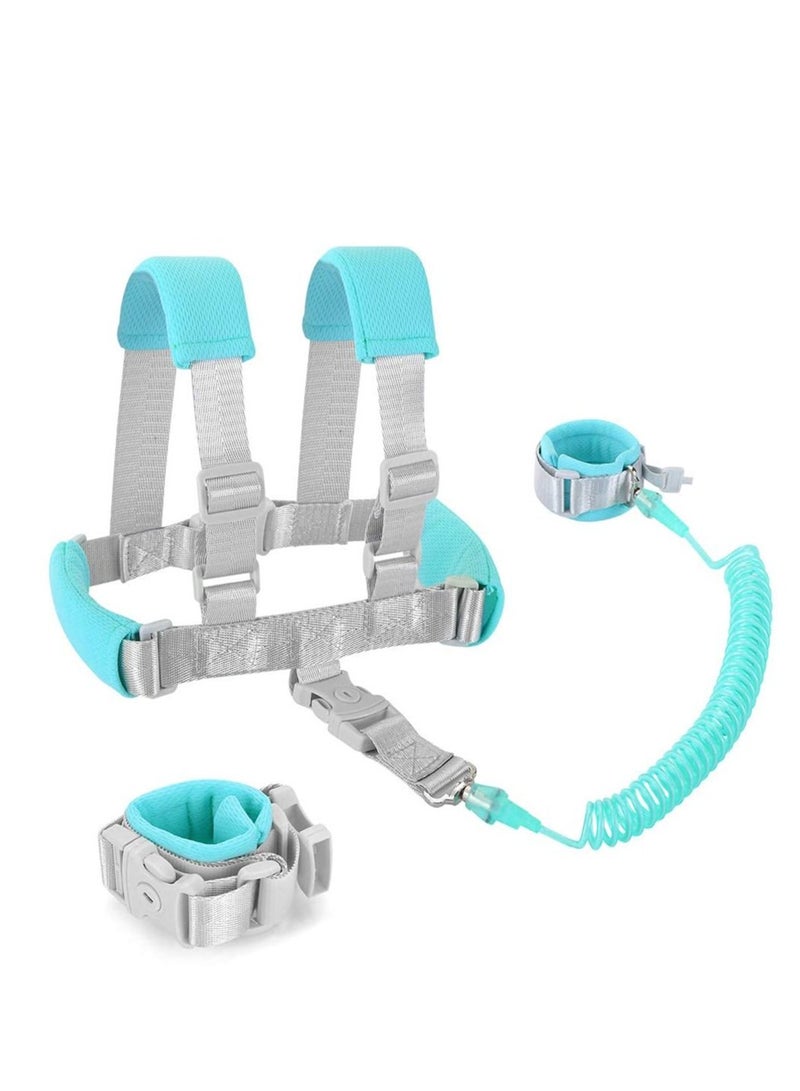 MIXDE Anti Lost Toddler Leash with Backpack Harness Wrist Link for Child Safety Wristband Leash Keep Your Runner Close and Safe in Crowd Public Events Metal Connectors & Rotate 360 Degrees  - Image 1