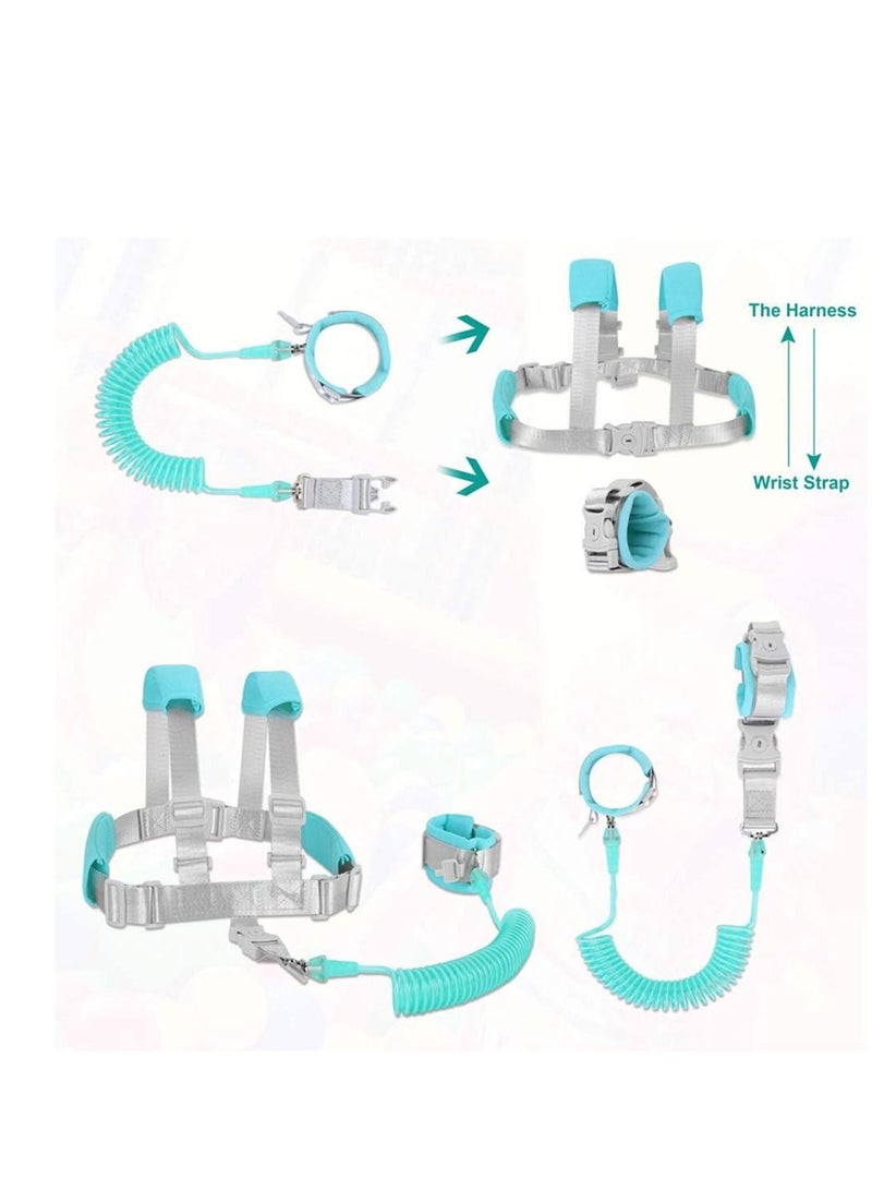 MIXDE Anti Lost Toddler Leash with Backpack Harness Wrist Link for Child Safety Wristband Leash Keep Your Runner Close and Safe in Crowd Public Events Metal Connectors & Rotate 360 Degrees  - Image 2