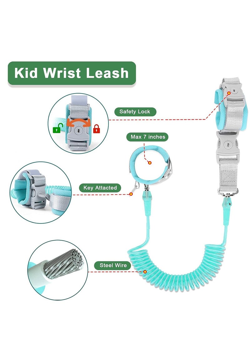 MIXDE Anti Lost Toddler Leash with Backpack Harness Wrist Link for Child Safety Wristband Leash Keep Your Runner Close and Safe in Crowd Public Events Metal Connectors & Rotate 360 Degrees  - Image 4