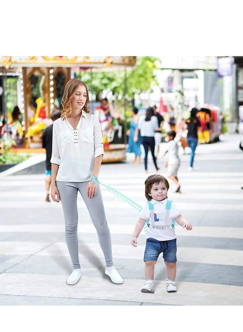MIXDE Anti Lost Toddler Leash with Backpack Harness Wrist Link for Child Safety Wristband Leash Keep Your Runner Close and Safe in Crowd Public Events Metal Connectors & Rotate 360 Degrees  - Image 5