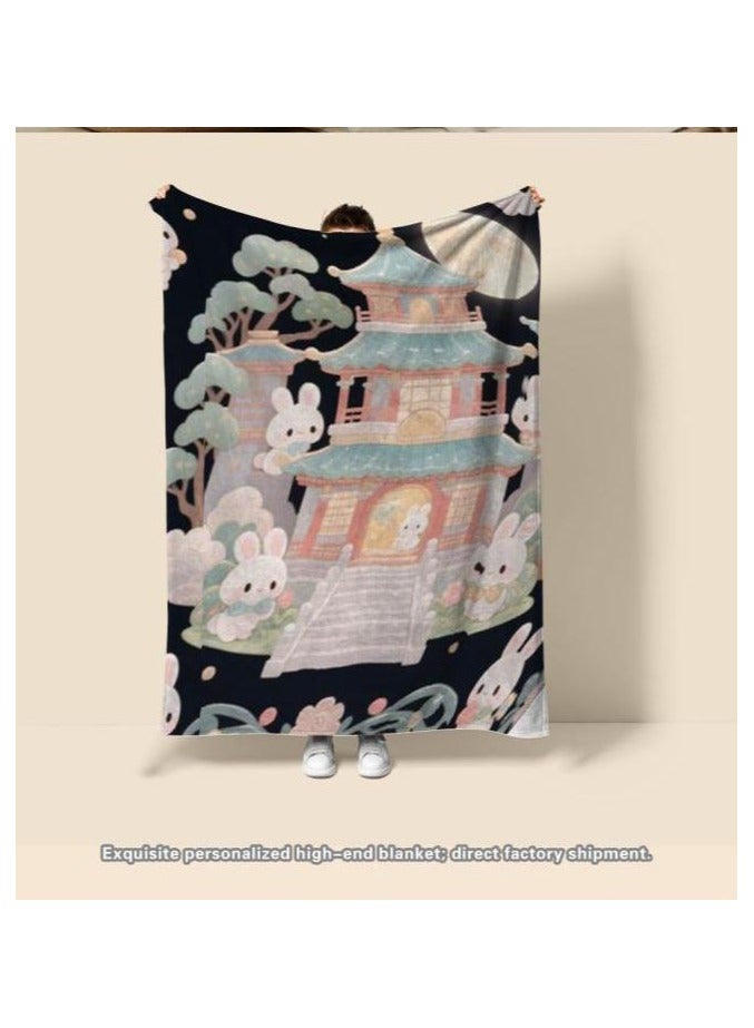 general Flannel thin blanket (warm and comfortable, suitable for sleep, gaming, dust removal and sandproof) 150cm*200cm - 881 - Image 3