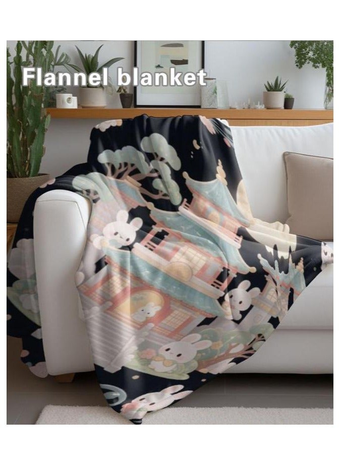 general Flannel thin blanket (warm and comfortable, suitable for sleep, gaming, dust removal and sandproof) 150cm*200cm - 881 - Image 5