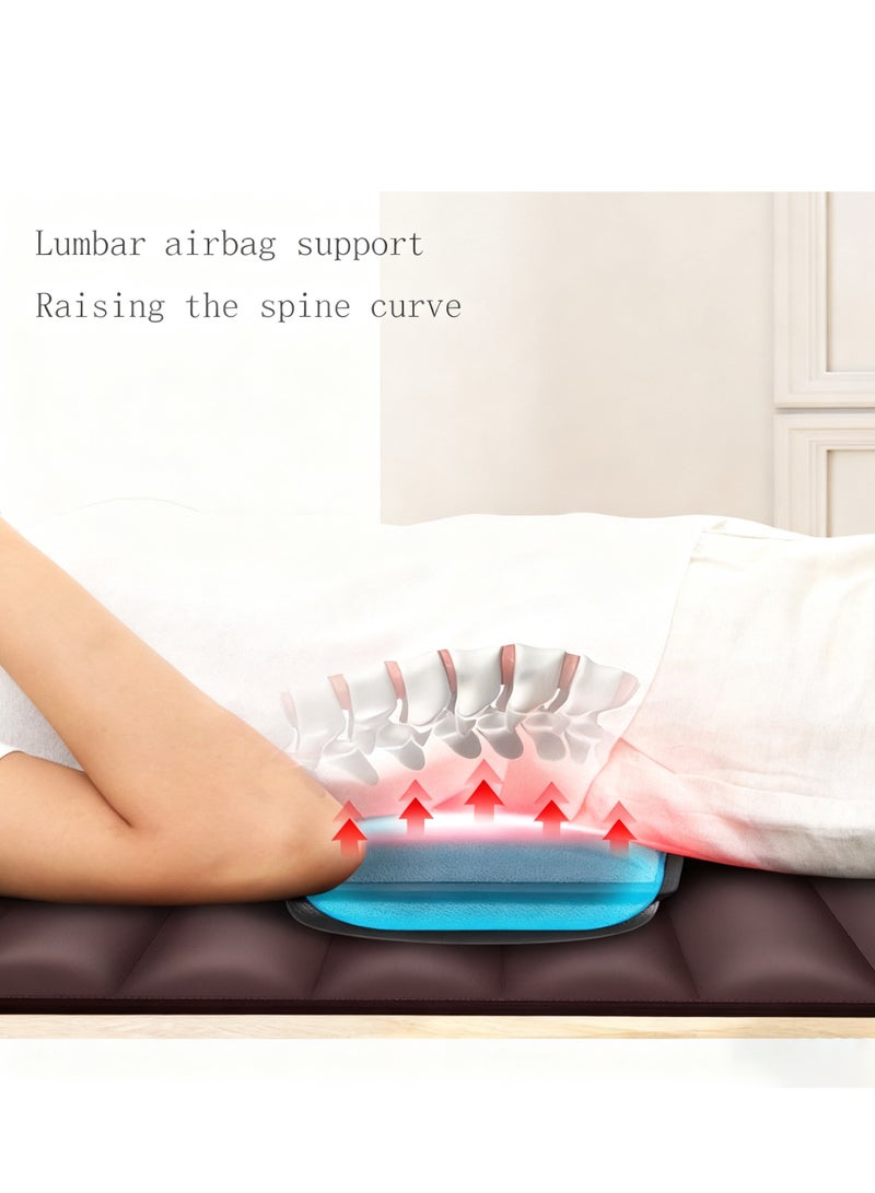 Y&D Portable Foldable Design Full Body Massage Mat Pad Heaing Vibrating Massage Chair Pad Auto Shut Off Back Massage Pad for Neck and Back Muscle Relaxation Full Body Massage with 10 Vibration and Motors 5 Massage Modes - Image 4