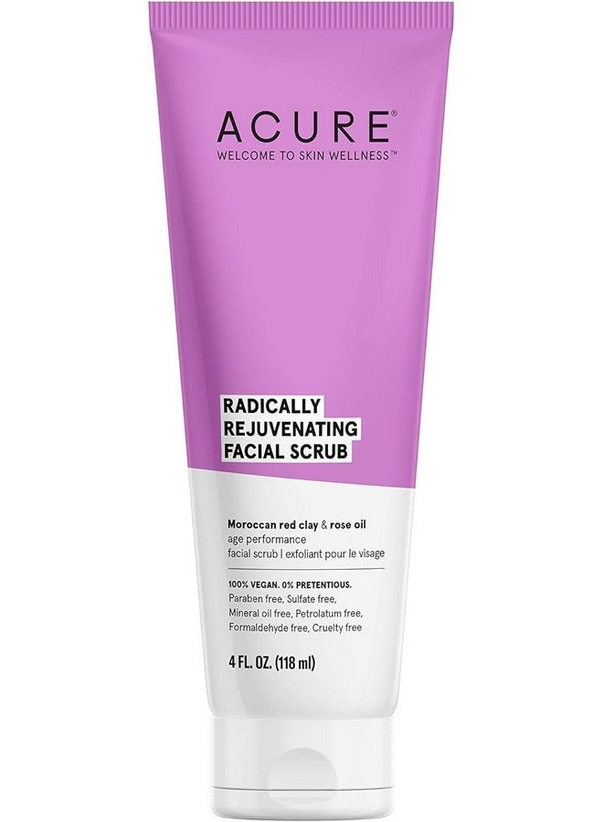 أكيور مقشر الوجه المجدد جذريًا من أكيور - مقشر للوجه يدعم مكافحة الشيخوخة - تقشير لطيف - مستخلص الطين الأحمر المغربي وزيت الورد - ترطيب وتوحيد لون البشرة - 4 أونصة سائلة - Image 1