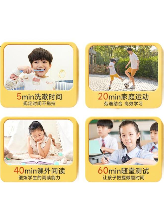 Time Science Shiguang Xue Visual Timer, Yellow Mechanical Timer, Children'S Learning Self-Discipline Tool, Elementary School Student Time Management Countdown Reminder, Alarm Clock, Children'S Day Gift - Image 1