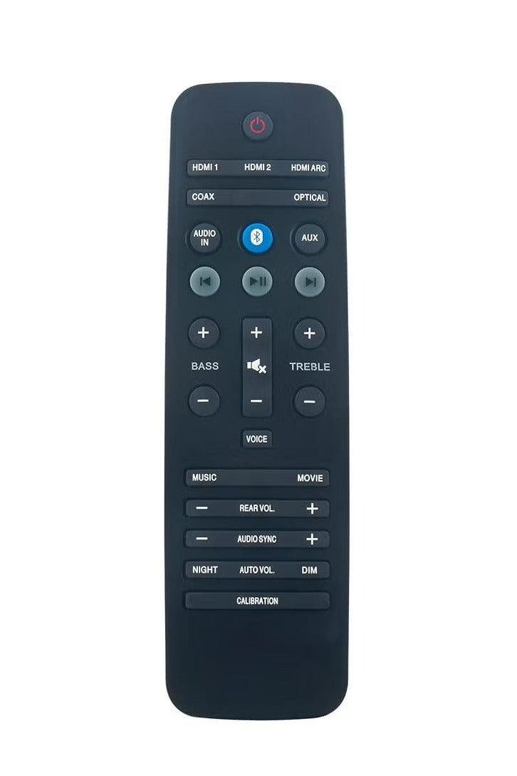 ELTRAZONE Replacement Remote Control for Philips Fidelio Soundbar – Compatible with B5/12, B5/37, B5/79 – Wireless Infrared Remote for Home Theater Audio System – Easy Setup – Black - Image 2