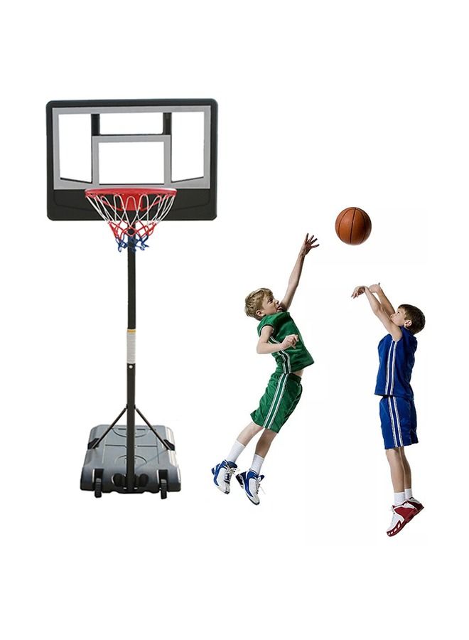 JSAITOYS Adjustable Movable Portable Basketball Stand Hoop System - Image 1