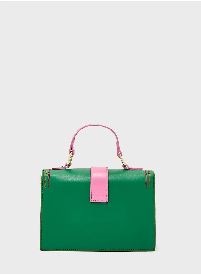 ELLA Colourblock Satchel Bag