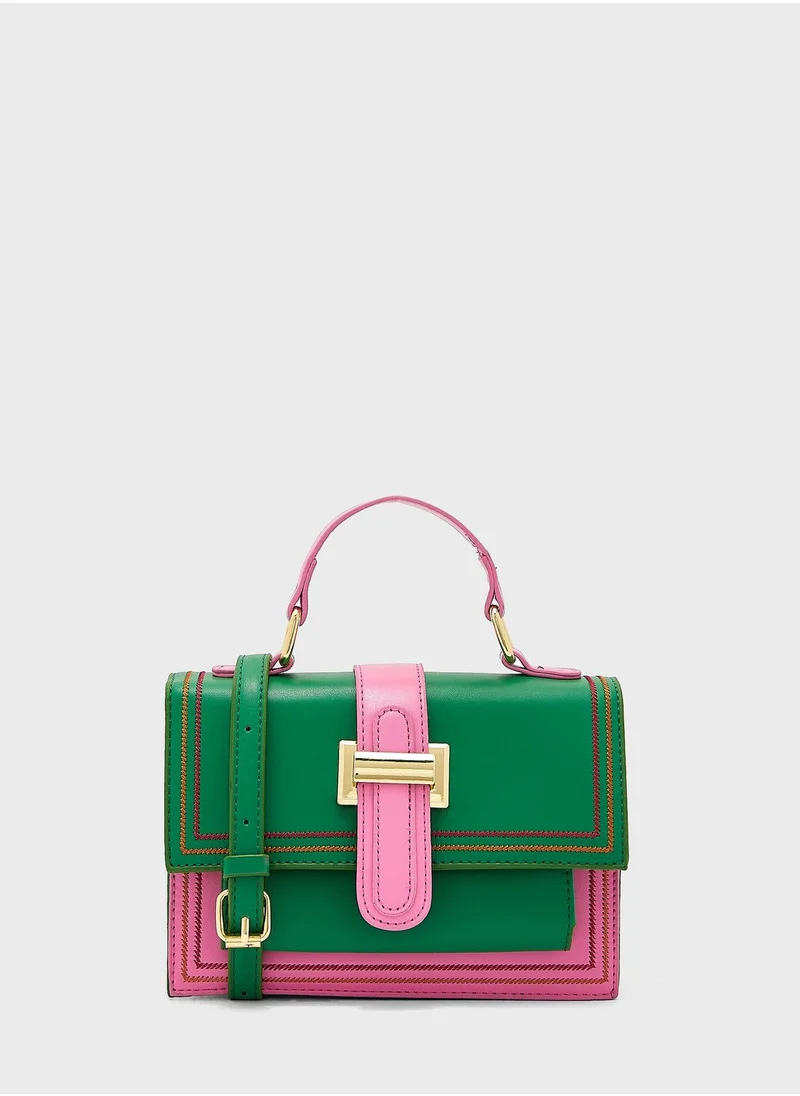 ELLA Colourblock Satchel Bag