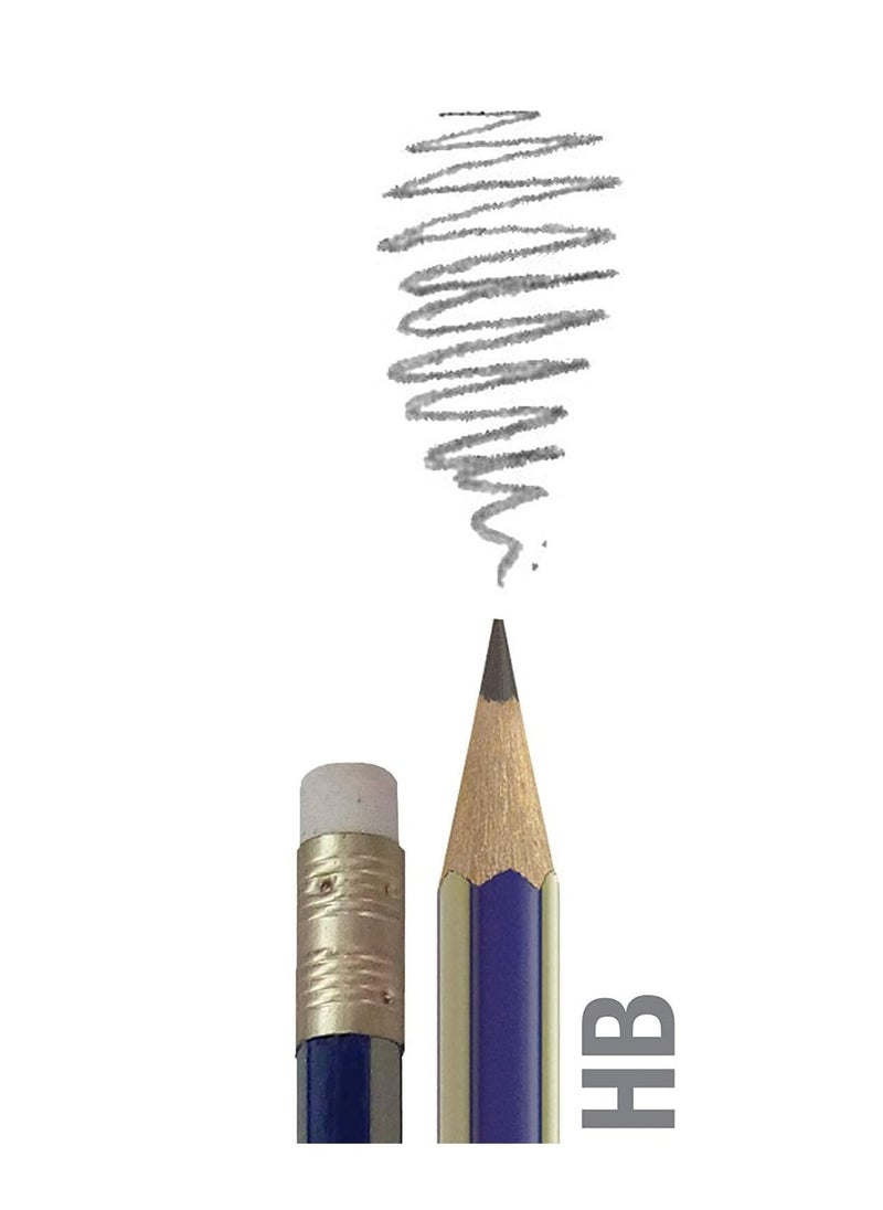 FABER-CASTELL - 12-Piece Gold Faber Hexagonal HB Pencils - Image 1
