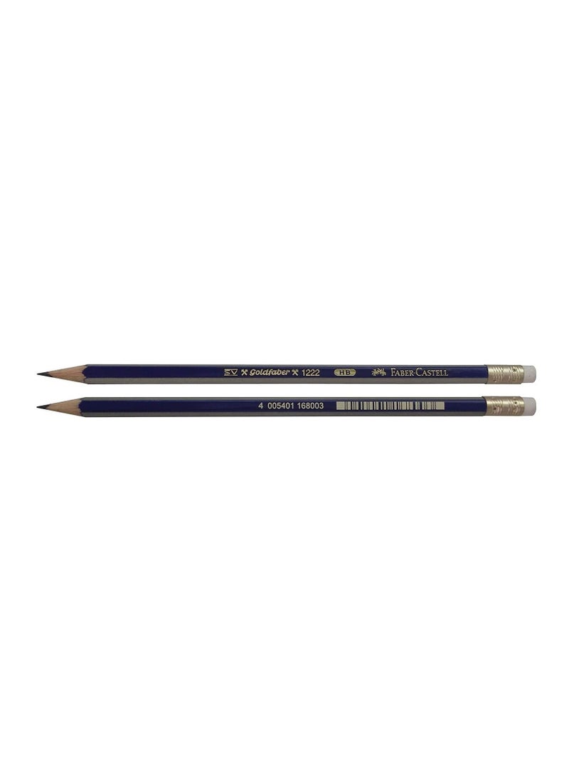 FABER-CASTELL - 12-Piece Gold Faber Hexagonal HB Pencils - Image 1