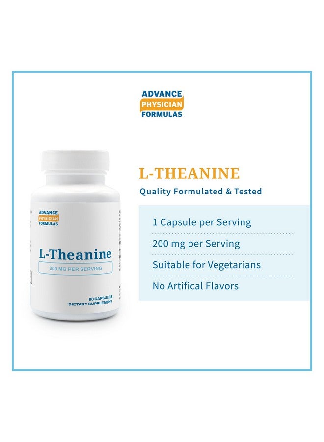 Advance Physician Formulas, L-Theanine, 200 mg, 60 Vegetable Capsules - Image 3