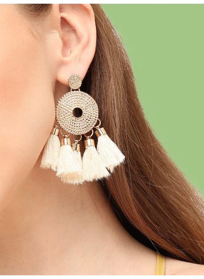 SOHI Ethnic Drop Earrings