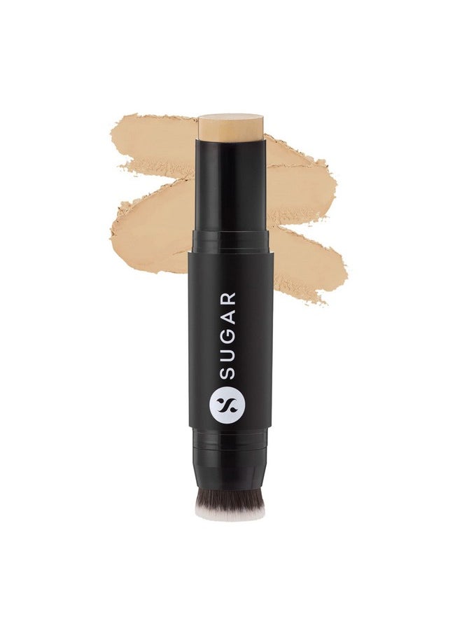 شوجر كوزماتيكس كريم أساس غير لامع من SUGAR Cosmetics Ace Of Face مع فرشاة مدمجة | لجميع أنواع البشرة، يدوم 24 ساعة | كريم أساس بتغطية كاملة للنساء | 12 جم - 25 ماكياتو  - Image 1