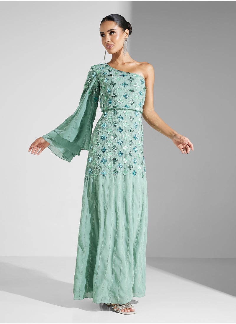 Amelia Rose Embellished Dress  - Image 4