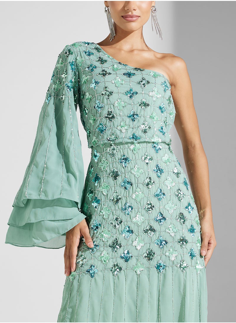 Amelia Rose Embellished Dress  - Image 3