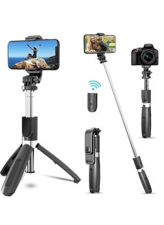 Selfie Stick, 3 in 1 Extendable Selfie Stick Tripod with Detachable Bluetooth Wireless Remote Phone Holder FOR ALL SMARTPHONES AND CAMS