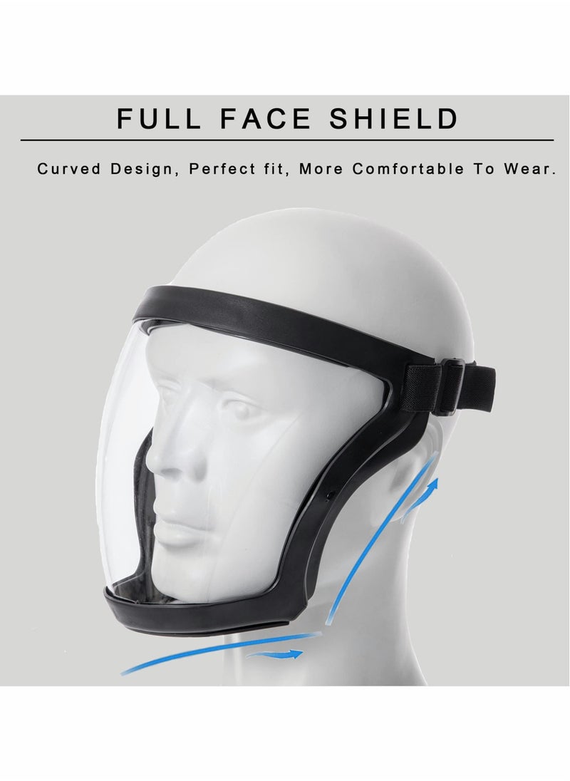 Excefore Super Protective Face Shield, Transparent Anti-Fog Full Face Safety Shield Unisex All-Inclusive Face Protection with Detachable Flter, Gray  - Image 5
