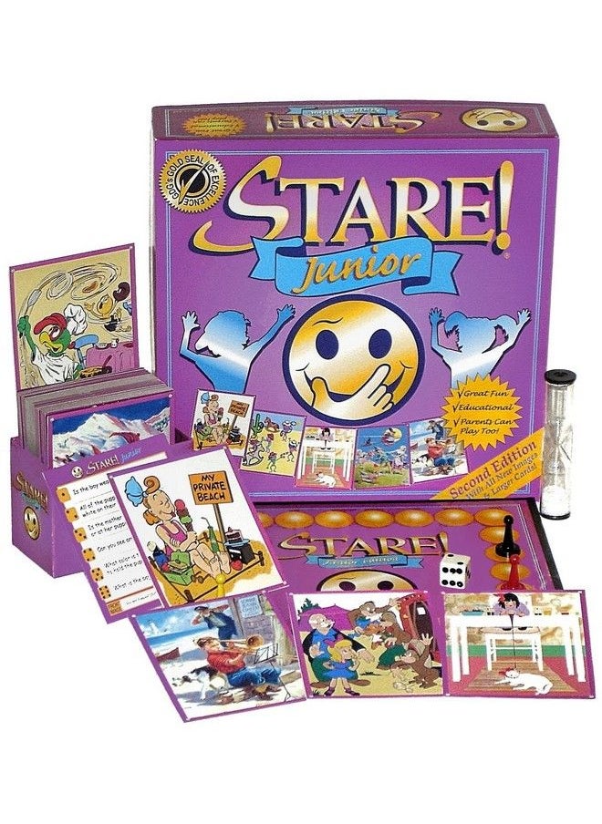 Game Development Group Stare Junior Board Game For Kids A Game Where Players Recall What They See. Fun Images Engage The Observational Skills Of The Entire Family! Ages 6 12 With Special Rules For Parents  - Image 3