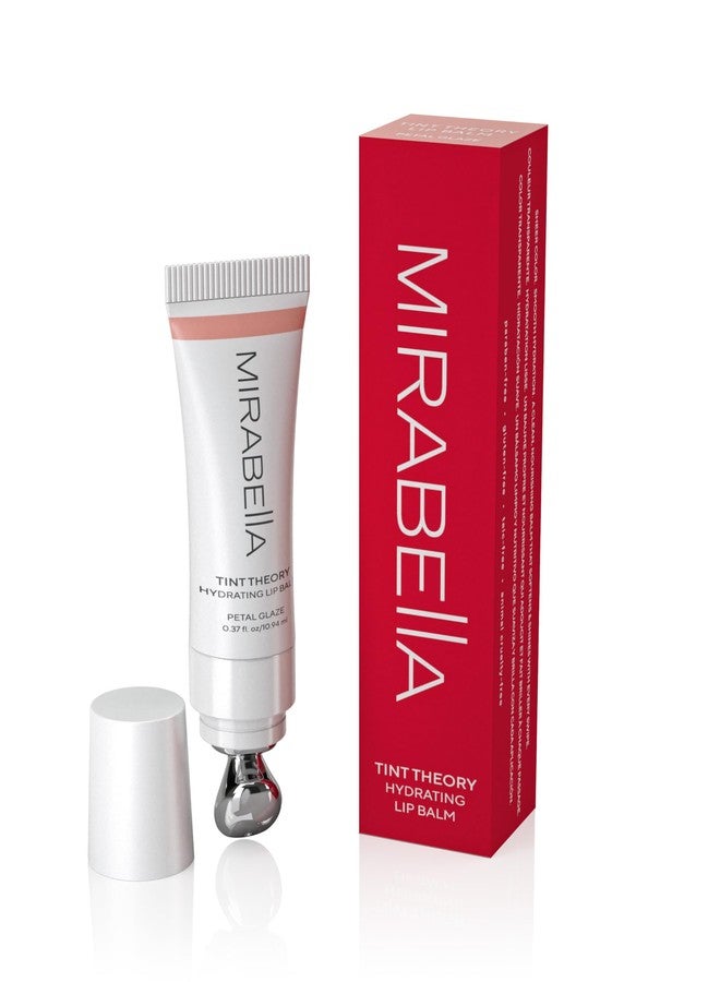 Mirabella Tint Theory Hydrating Lip Balm – Sheer Pink Glossy Lip Balm | Moisturizing with Vitamin E, Jojoba & Sunflower Oil | Lightweight Shine - Petal Glaze (Pink - Image 1