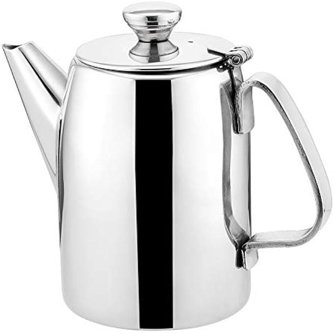 rayihni Stainless Steel Coffee Pot 16 Oz Silver - Image 1