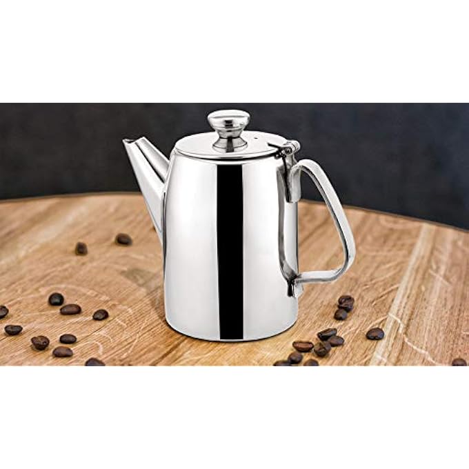 rayihni Stainless Steel Coffee Pot 16 Oz Silver - Image 2