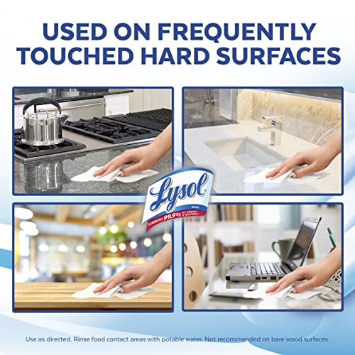 Lysol Disinfectant Wipes, Dorm Room Essentials, Multi-Surface Antibacterial Cleaning Wipes, For Disinfecting and Cleaning, Crisp Linen, 80 Count - Image 3