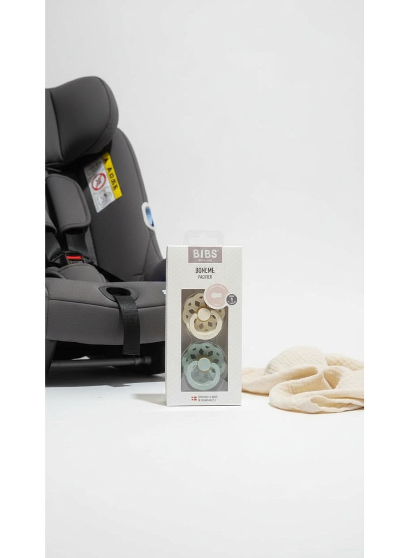 BIBS Pacifier Natural Rubber Round Nipple  0+M - Image 1