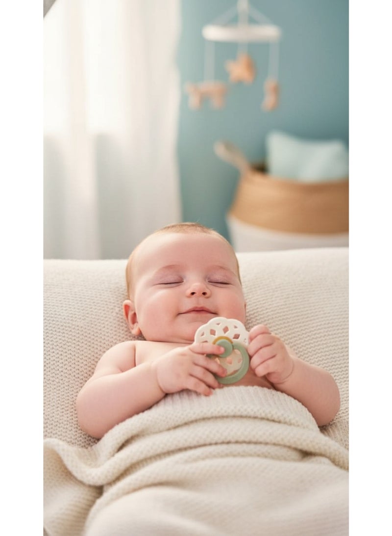 BIBS Pacifier Natural Rubber Round Nipple  0+M - Image 5